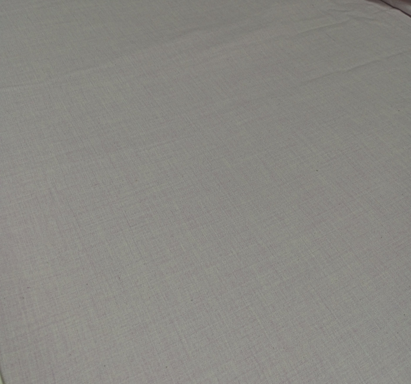 Light Gray Plain Yarn Dyed Cotton Fabric