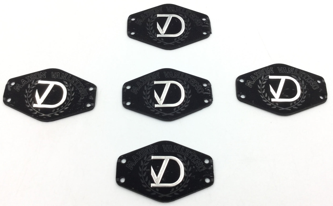 Black Hexagonal Shaped Patches