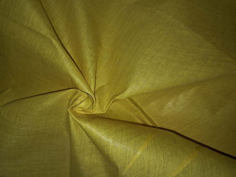 Yellow Plain Cotton Fabric