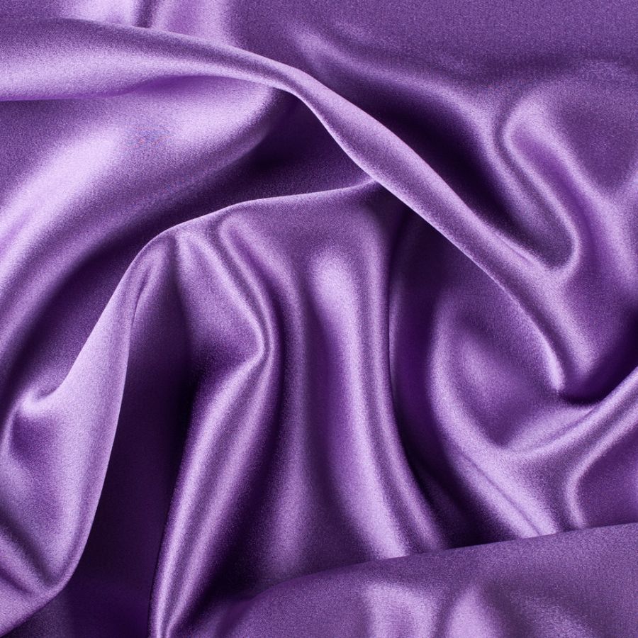 Purple Plain Japan Satin Fabric (Wholesale)