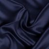 Navy Blue Plain Japan Satin Fabric (Wholesale)