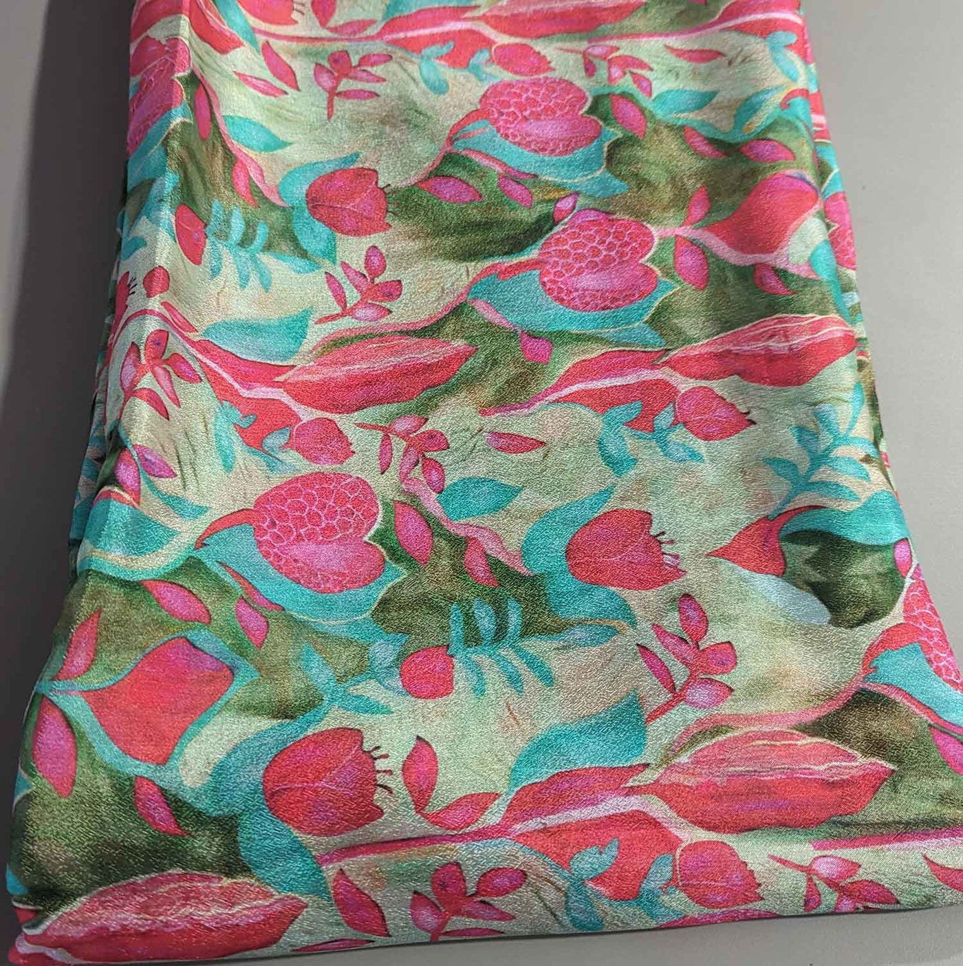 Multicolor Floral Digital Print Chiffon Fabric