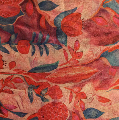 Multicolor Floral Digital Print Chiffon Fabric