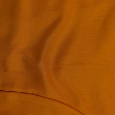 Safety Orange Plain Muslin Silk Fabric