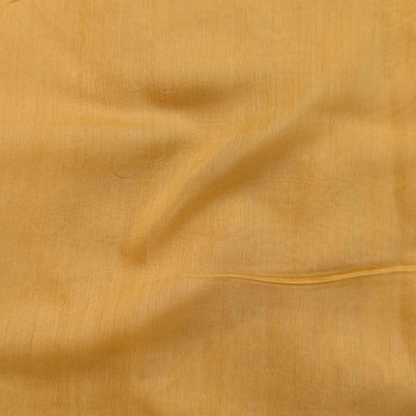 Yellow Plain Muslin Silk Fabric