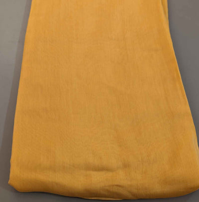 Yellow Plain Muslin Silk Fabric