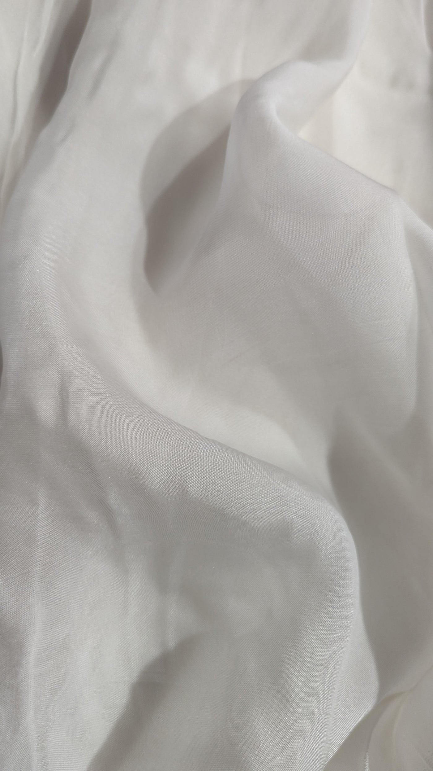 White Plain Dyeable Pure Viscose Orangza Fabric