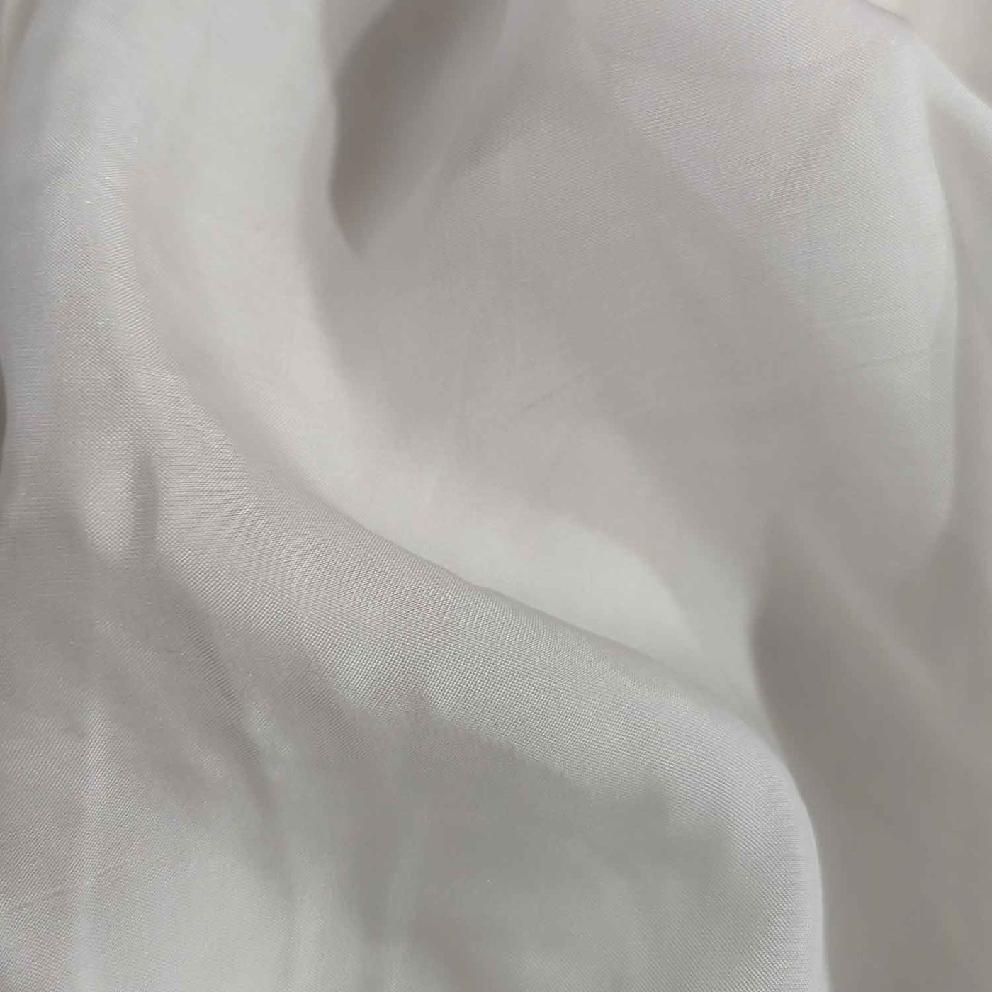 White Plain Dyeable Pure Viscose Organza Fabric (Wholesale)