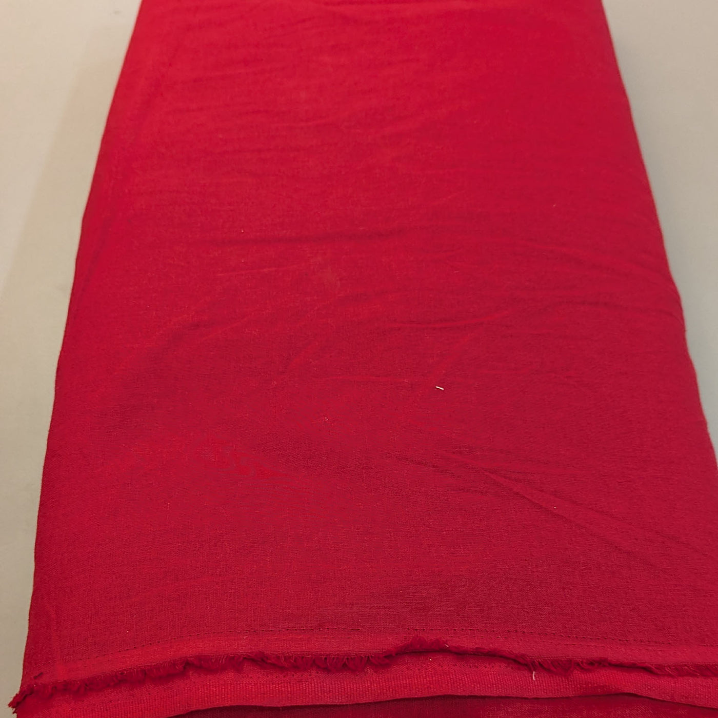Red Hand Dyed Cotton Flex Fabric