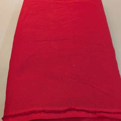 Red Hand Dyed Cotton Flex Fabric