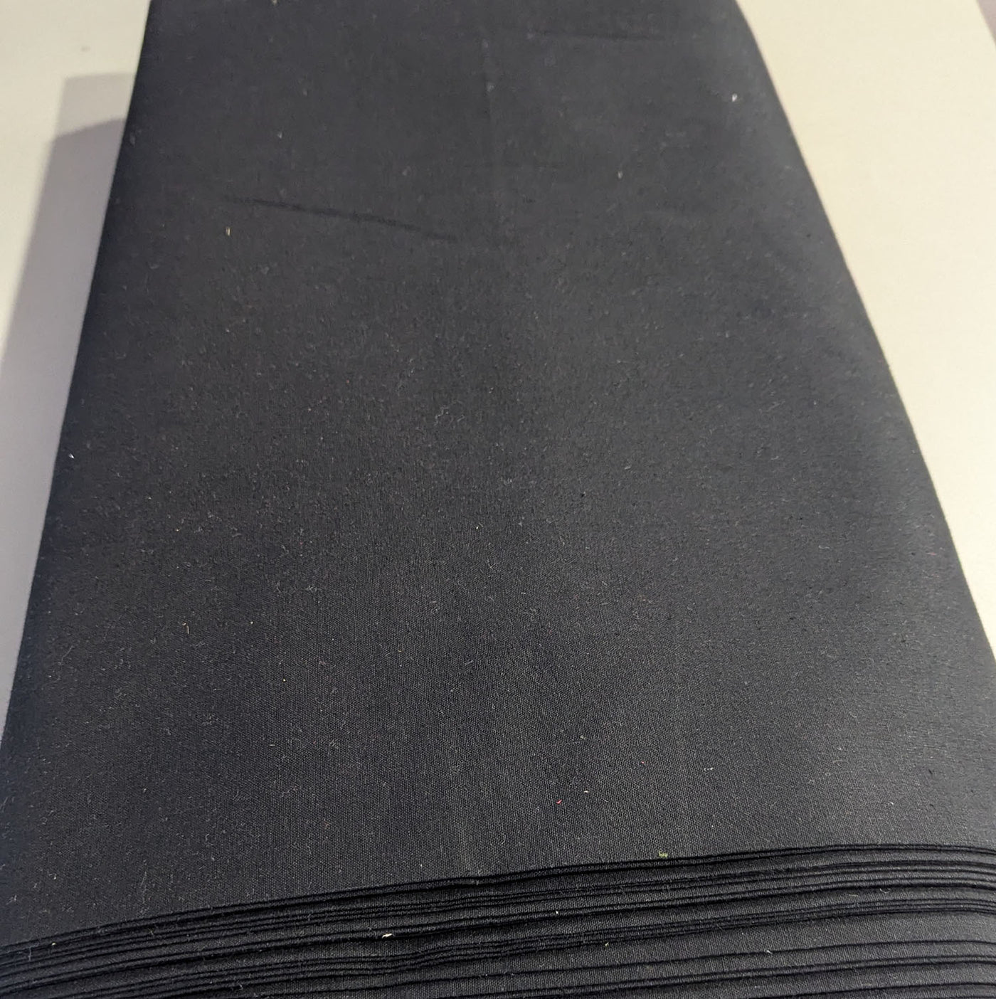 Black Cotton Flex Hand Dyed Fabric