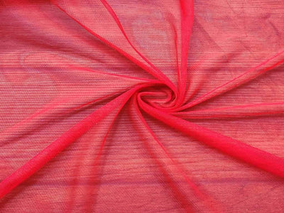 Red Soft Net Fabric