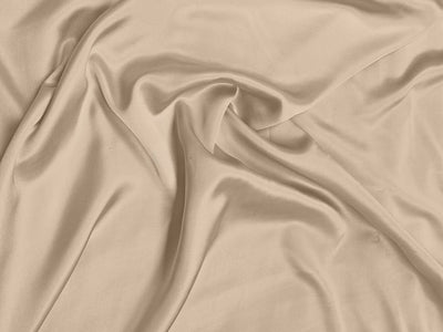 Cream Plain Dyed Modal Satin Fabric (Wholesale)