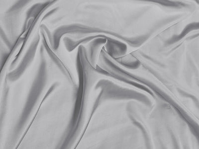 Grey Plain Dyed Modal Satin Fabric (Wholesale)