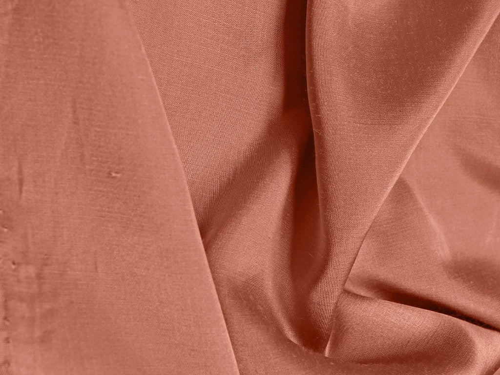 Copper Brown Plain Dyed Modal Satin Fabric (Wholesale)