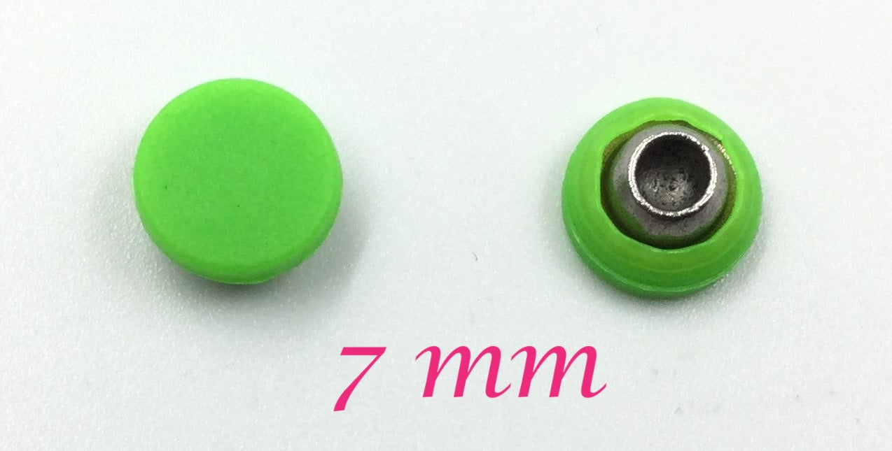 Fluorescent Circular Metal Button