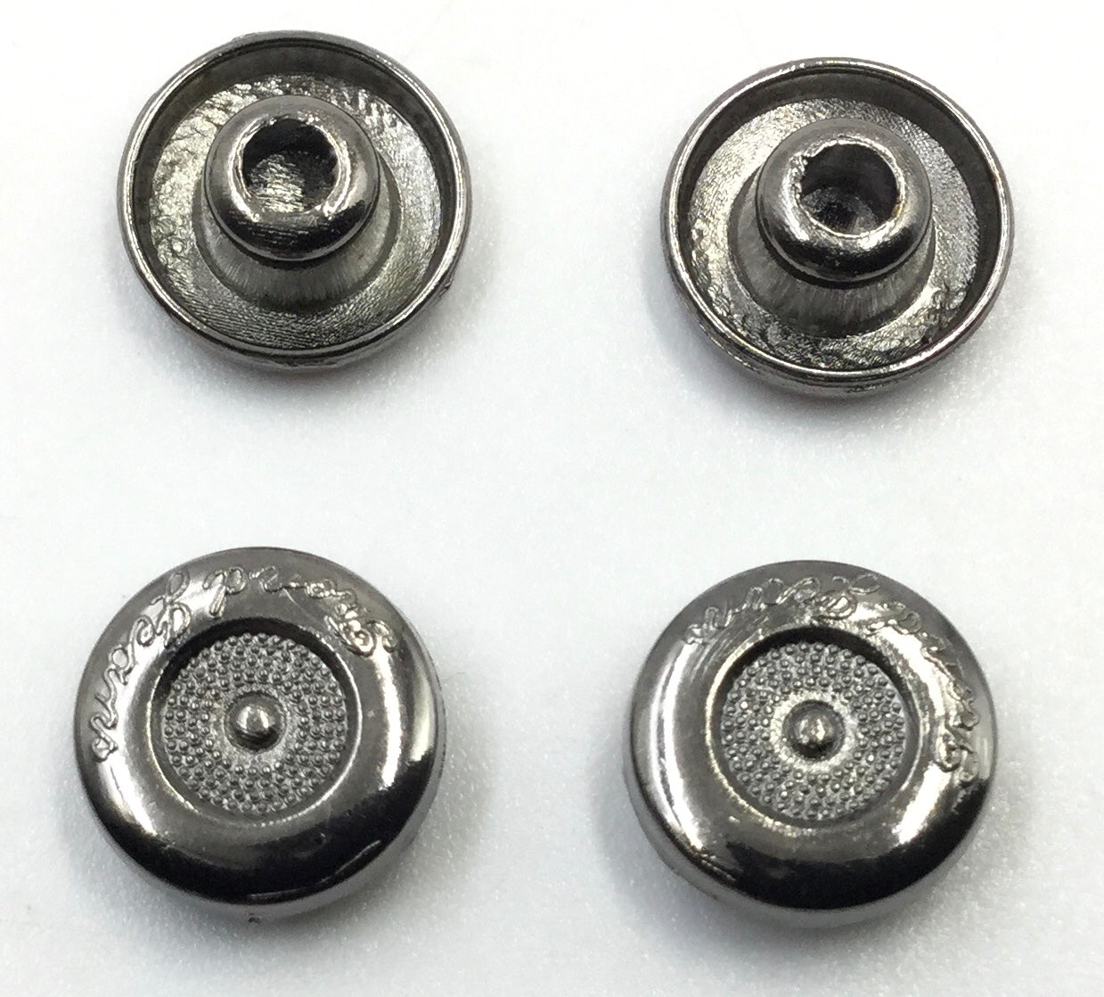 Black Circular Nickel Rivet Buttons