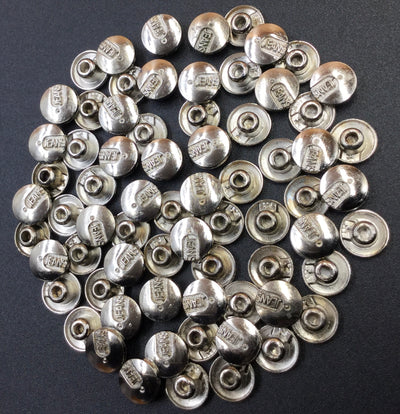 Off White Circular Nickel Rivet Buttons