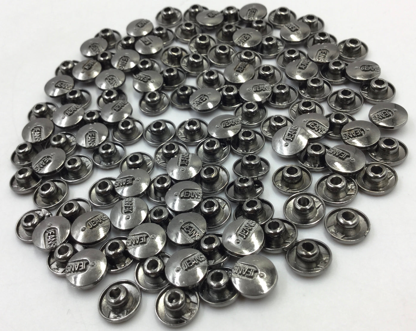 Black Circular Nickel Rivet Buttons