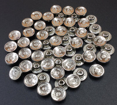 Off White Circular Nickel Rivet Buttons