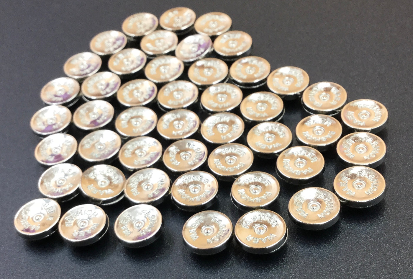 Off White Circular Nickel Rivet Buttons