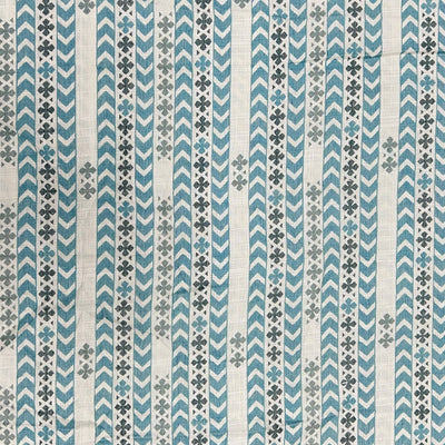 Multicolor Stripes Printed Rayon Capsule Fabric