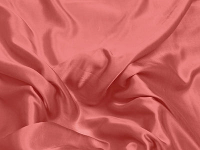 Salmon Pink Plain Dyed Modal Satin Fabric (Wholesale)