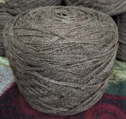 Brown Multi Threaded Wool Yarn