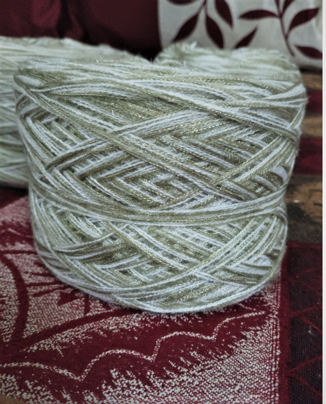 White Super Soft Multi Threaded Wool Yarn