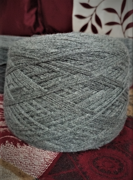 Light Grey Multi Threaded Wool Yarn