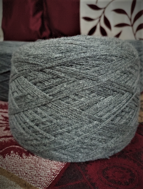 Light Grey Multi Threaded Wool Yarn