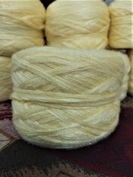 Lime Yellow Multi Thread Wool Yarn