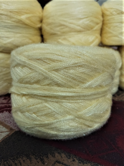 Lime Yellow Multi Thread Wool Yarn
