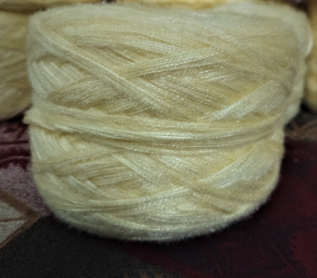 Lime Yellow Multi Thread Wool Yarn