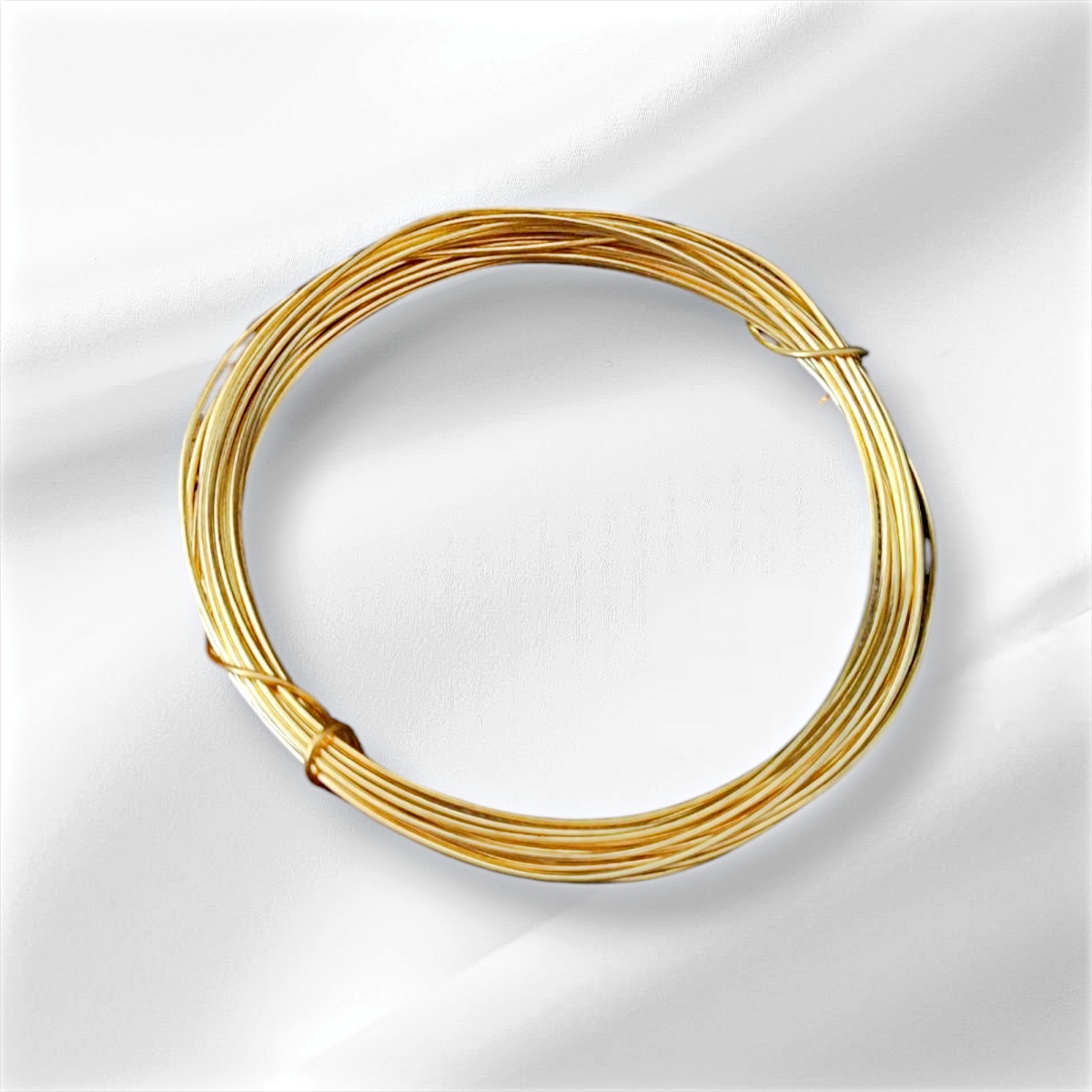 Golden Brass Wire, 18 Gauge (1.2 mm) Tarnish resistant jewellery wire