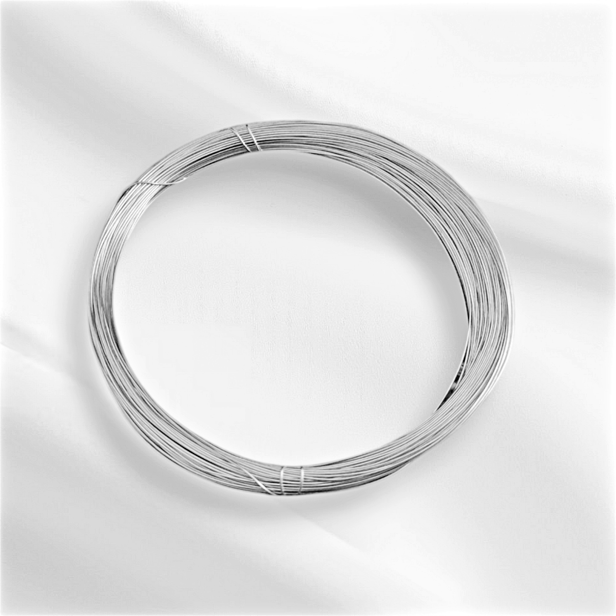 Silver Brass Wire, 24 Gauge (0.6 mm)