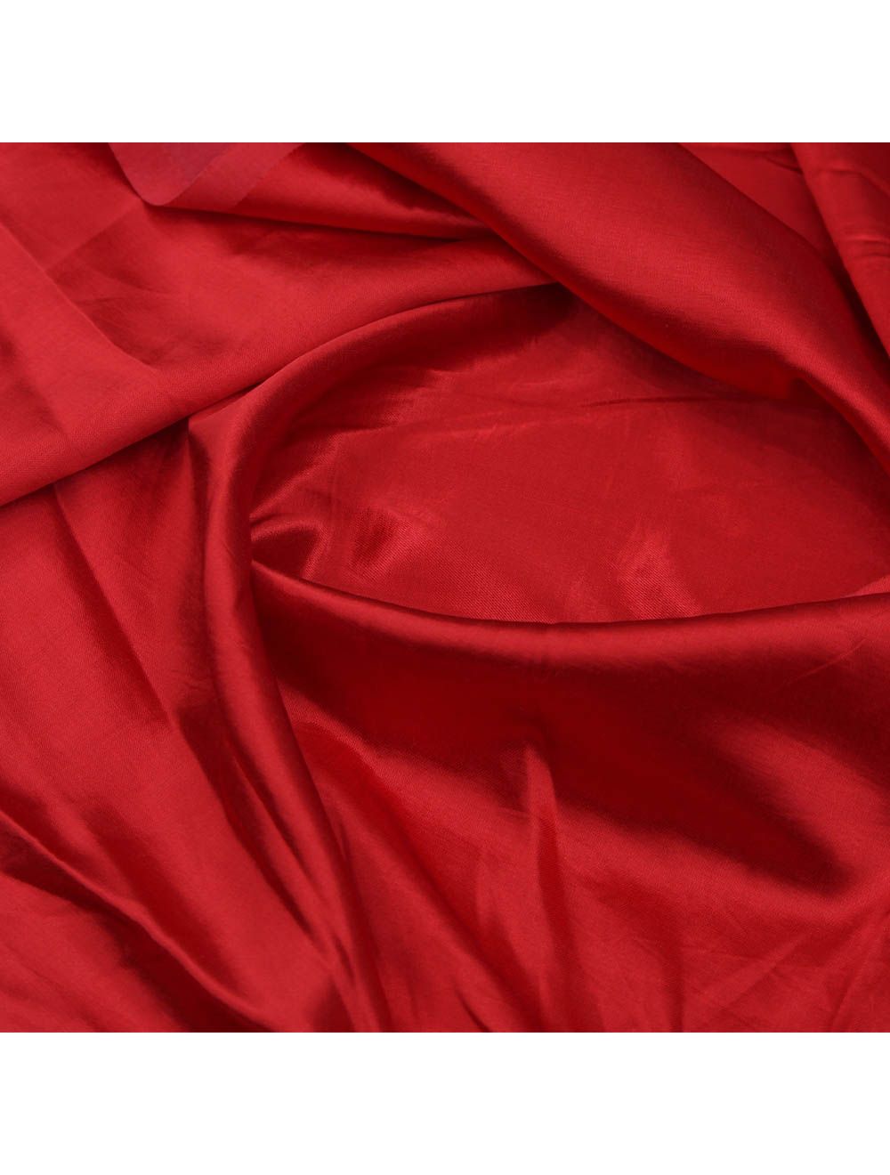 Red Plain Viscose Gaji Silk Fabric (Wholesale)