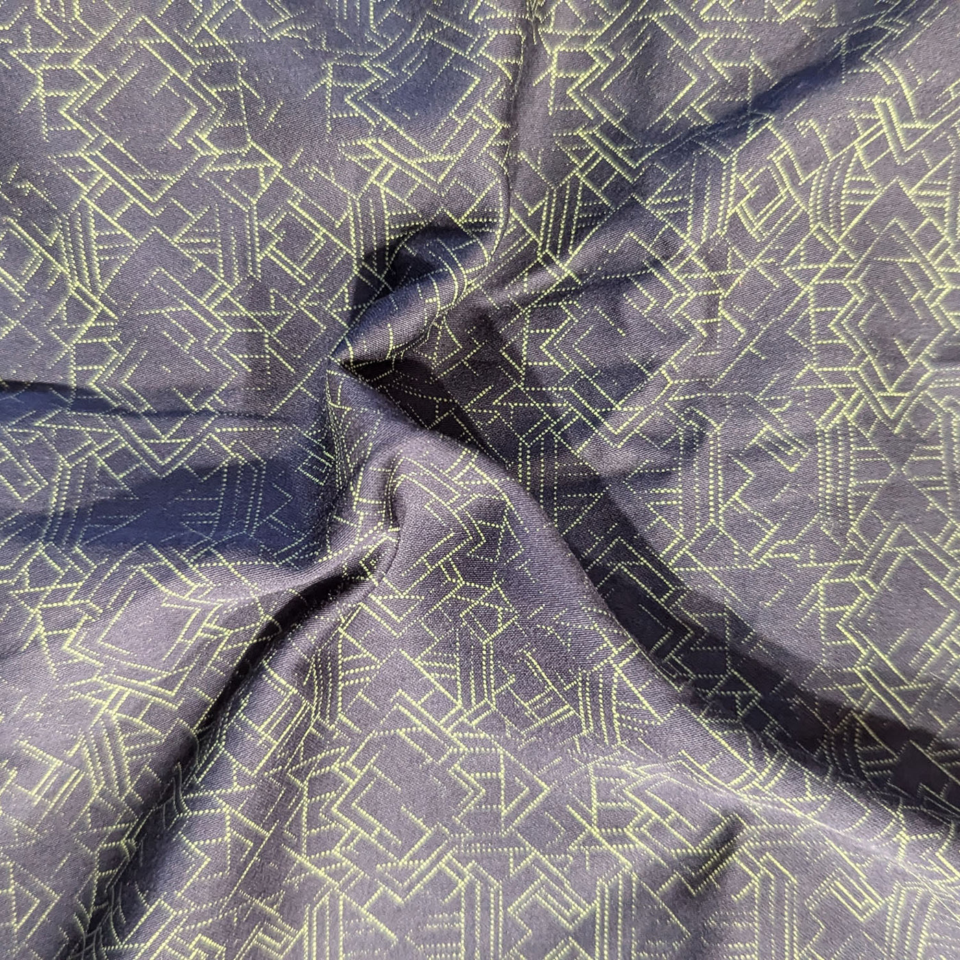 Precut Of 1.70 Meters Of Mavue Geometric Printed Cotton Fabric