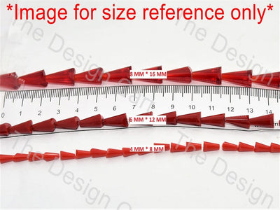 Dark Red Transparent Pencil Shaped - The Design Cart (11590496403)