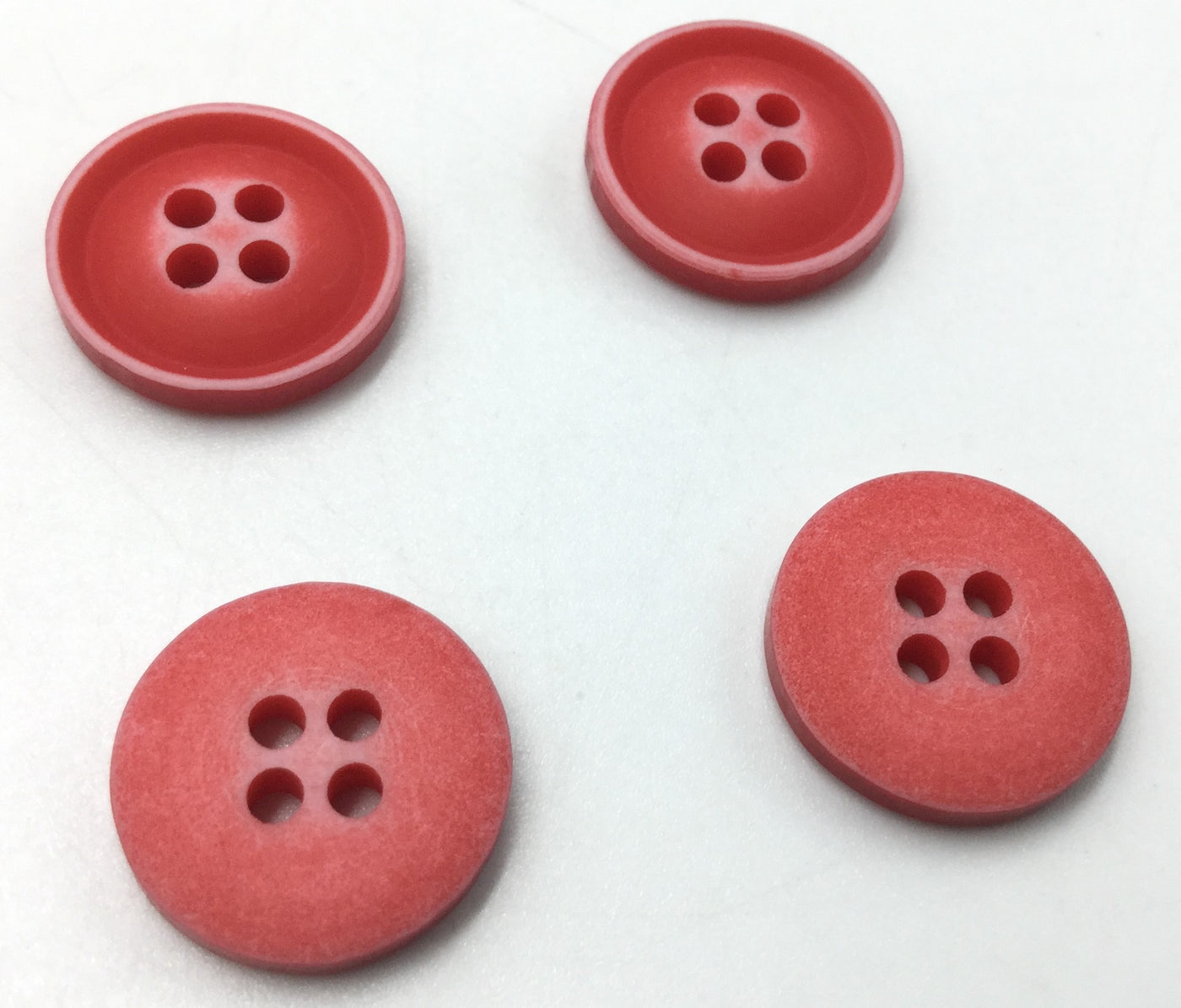 Red Circular Plastic Buttons