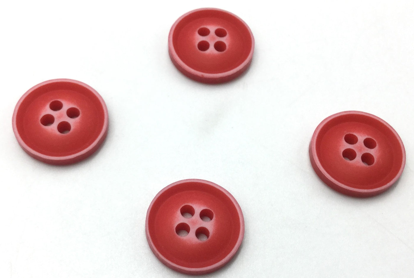 Red Circular Plastic Buttons