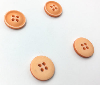 Orange Circular Plastic Buttons