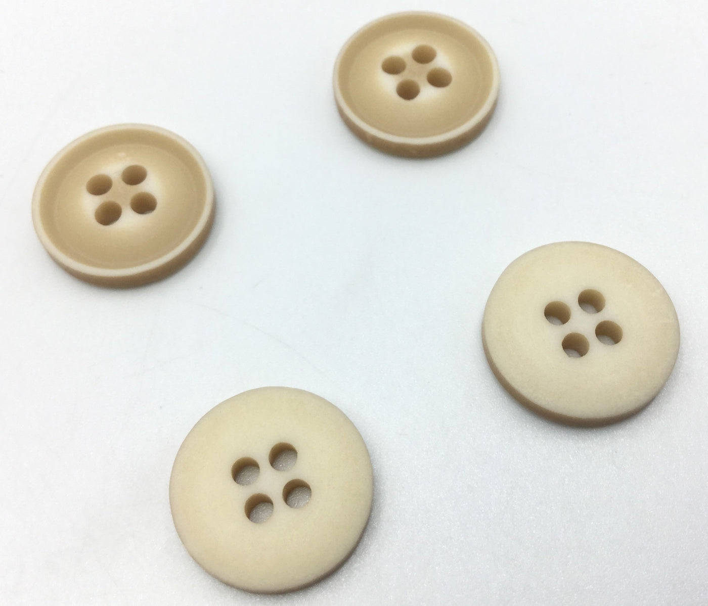 Matte Cream Four Hole Plastic Button