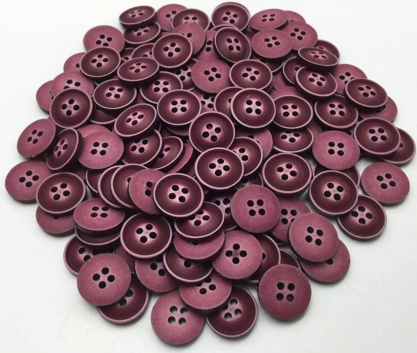 Violet Four Hole Plastic Button