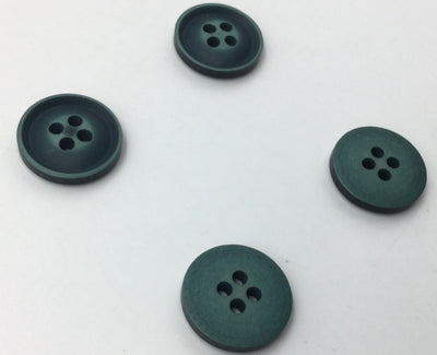 Bottle Green Four Hole Plastic Button