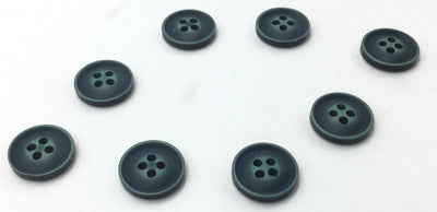 Bottle Green Four Hole Plastic Button