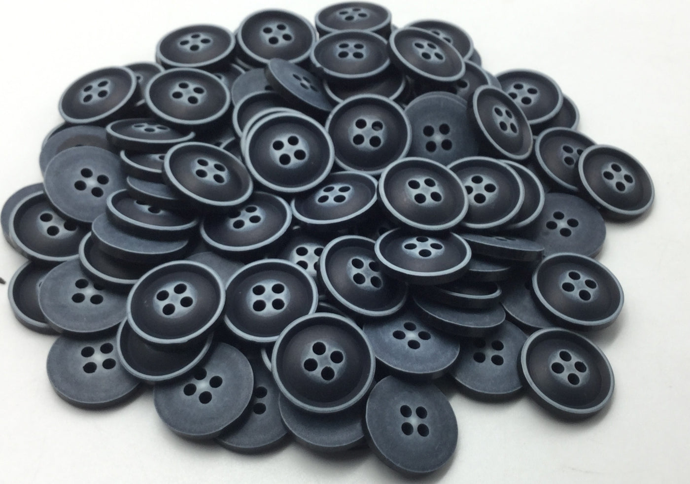 Navy Four Hole Plastic Button