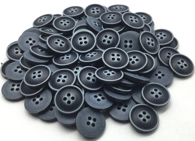 Navy Four Hole Plastic Button