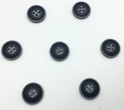 Navy Four Hole Plastic Button