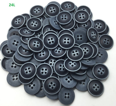 Navy Four Hole Plastic Button